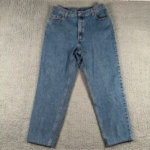 Vintage 90's Levis 550 Women's Jeans Size 14(30 Fit) Blue Relaxed‎ Fit Tapered